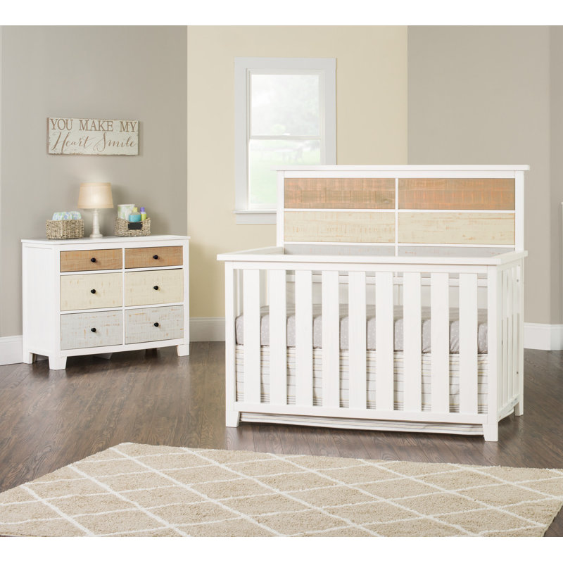 Mistana™ Baby & Kids Abe 4in1 Convertible Standard Crib and Dresser 2